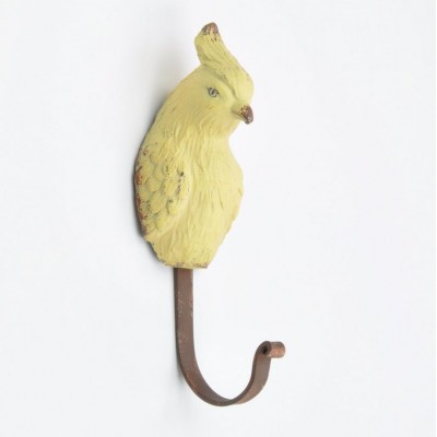 Metal Parrot Bird Wall Hook