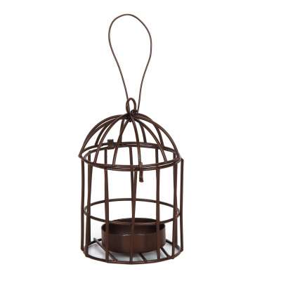 Metal Birdcage with Tealight Holder