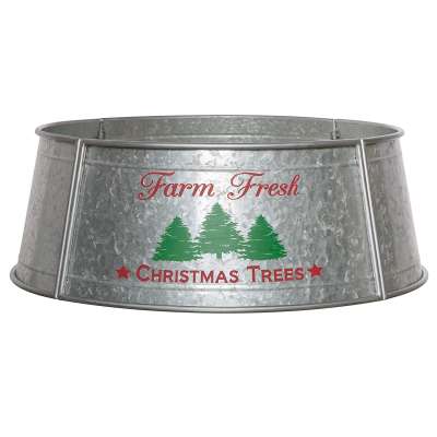 Galvanized Metal Christmas Tree Collar